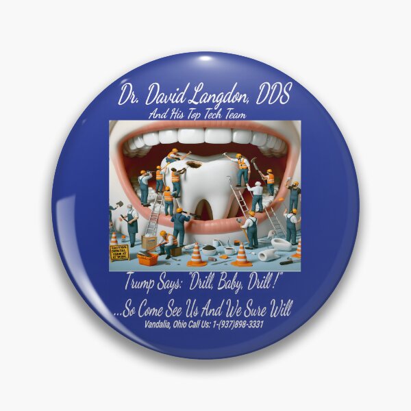 Item preview, Dr. Langdon DDS ~Drill White 6 designed and sold by Hall-O-Gram.
