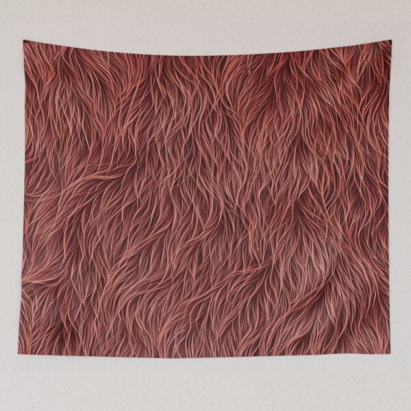 Item preview, Abstract Colorful Red Faux Fur Pattern designed and sold by calibrit.