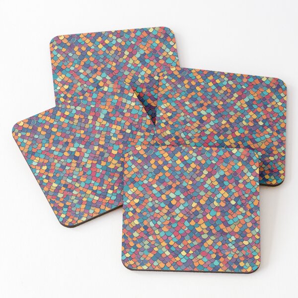 Item preview, Abstract Colorful Dragon Scales Pattern designed and sold by calibrit.