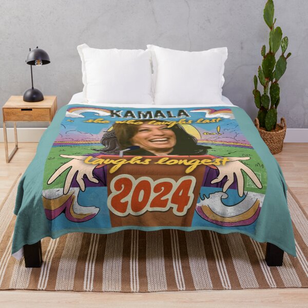 Item preview, She Who Laughs Last Laughs Longest Kamala Harris designed and sold by Flirt-Teez.