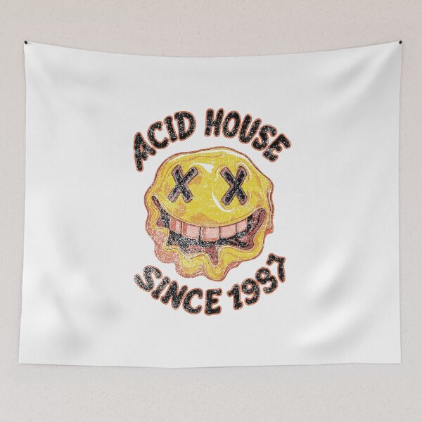 Item preview, Vintage Acid house melting smiley face. Raver gifts. designed and sold by paulo silveira.