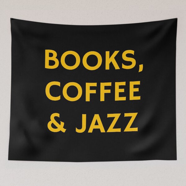 Item preview, Books coffee and Jazz  designed and sold by Inspirationmotivation.