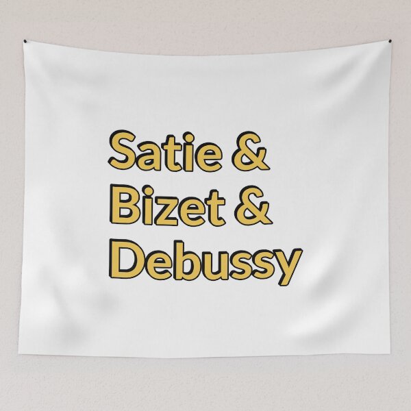 Item preview, French composers - Satie, Bizet, Debussy designed and sold by Inspirationmotivation.