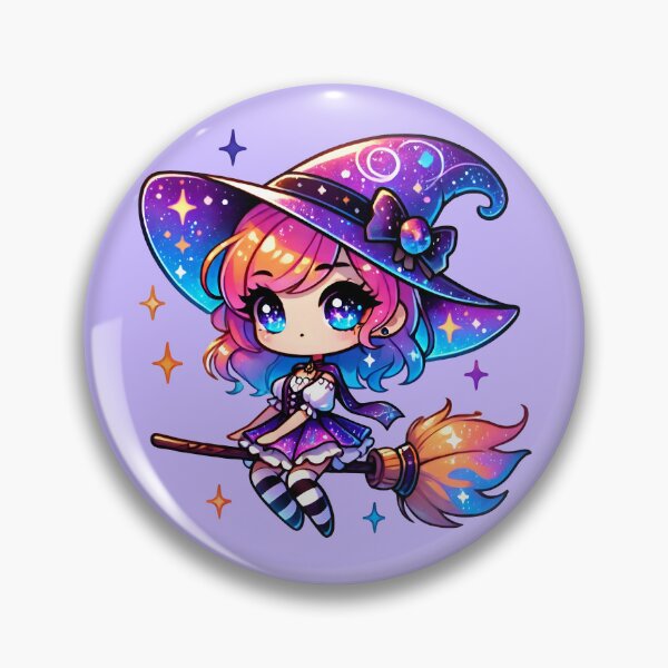 Item preview, Starry Witch on a Broomstick designed and sold by SeGoArtDesign.