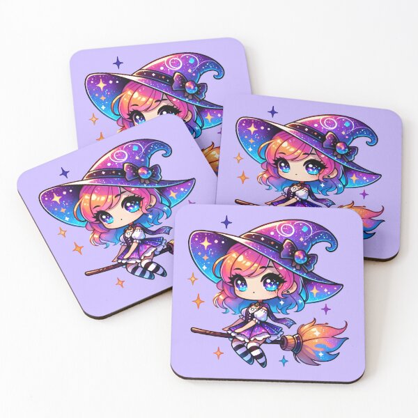 Item preview, Starry Witch on a Broomstick designed and sold by SeGoArtDesign.