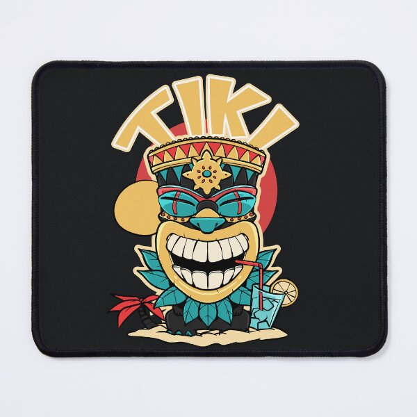 Item preview, Tiki mask drinking a cocktail designed and sold by TomiAx.