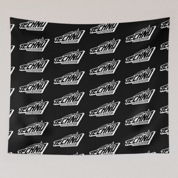 Item preview, TECHNO  - Y2K Slant (white)  designed and sold by Discothreadz.