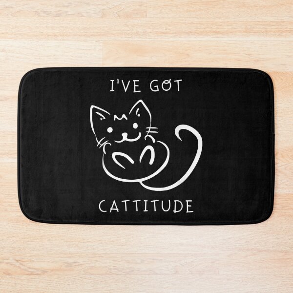 Item preview, I've Got Cattitude - Cute, Funny Cat designed and sold by YoshidaKatsu0ph.