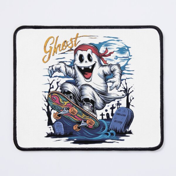 Item preview, Halloween ghost on skateboard designed and sold by JonysCreativeDesigns.
