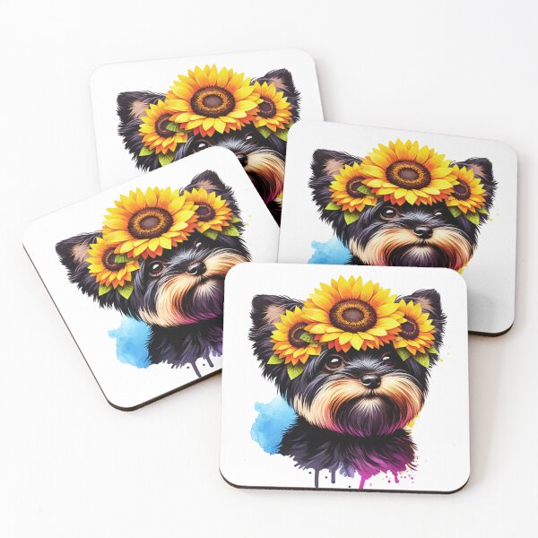 Item preview, Affenpinscher Wearing Sunflower Crown designed and sold by TheAnimalZ00.