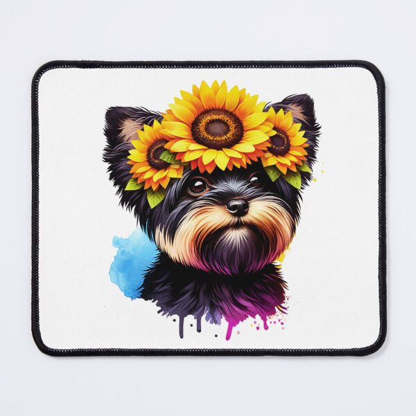 Item preview, Affenpinscher Wearing Sunflower Crown designed and sold by TheAnimalZ00.