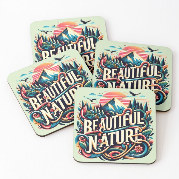 Item preview, Beautiful Nature, typography designed and sold by maxmaj.
