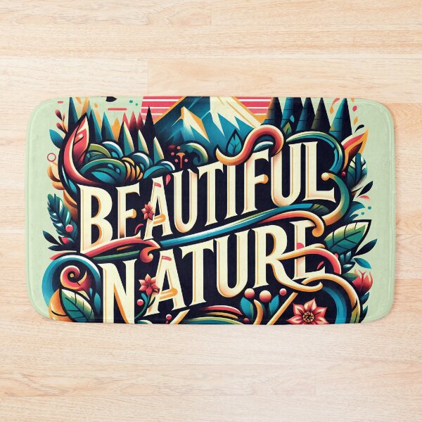 Item preview, Beautiful Nature, typography designed and sold by maxmaj.