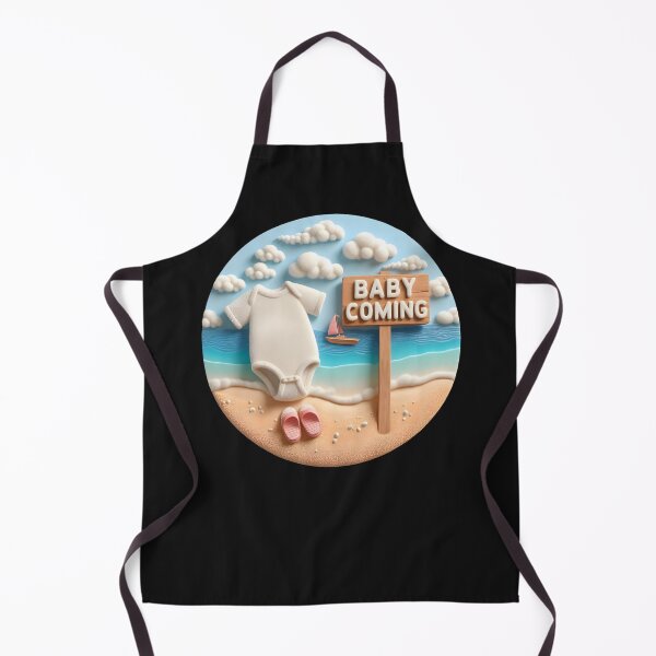 Item preview, Beach Baby Coming Announcement - Coastal Themed Birth Announcement designed and sold by StyLeHi.