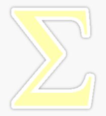 Sigma- greek letter sticker Sticker