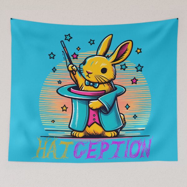 Item preview, Magician Rabbit Pulling a Hat designed and sold by beyazart.