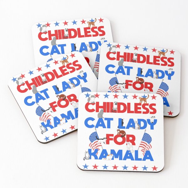Item preview, CHILDLESS CAT LADY FOR KAMALA designed and sold by ourkid.