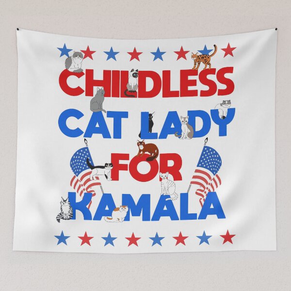 Item preview, CHILDLESS CAT LADY FOR KAMALA designed and sold by ourkid.