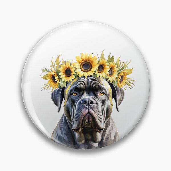 Item preview, Cane Corso Wearing Sunflower Crown designed and sold by TheAnimalZ00.