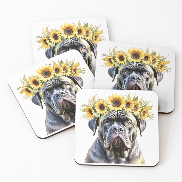 Item preview, Cane Corso Wearing Sunflower Crown designed and sold by TheAnimalZ00.
