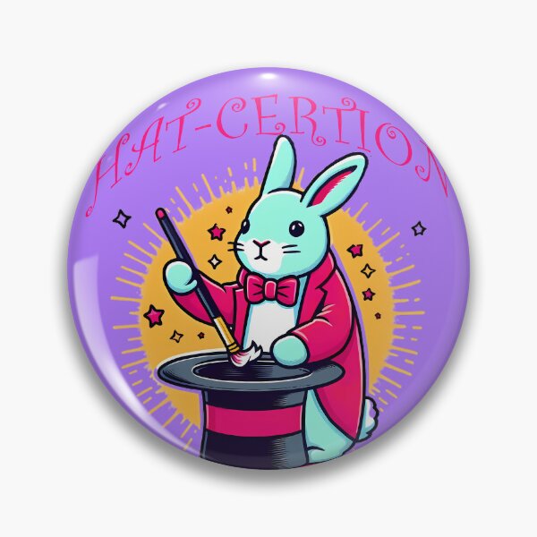 Item preview, Magician Rabbit Pulling a Hat - Magical Surprise designed and sold by beyazart.