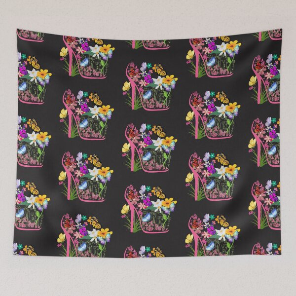 Item preview, Butterfly and Floral In a Shoe. designed and sold by HannZech.