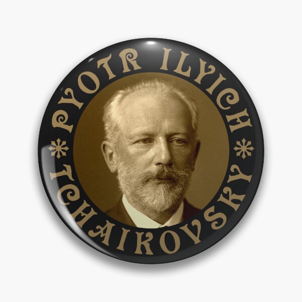 Item preview, Pyotr Ilych Tchaikovsky - Vintage Design - Old Gold - RB designed and sold by GrandArtists.