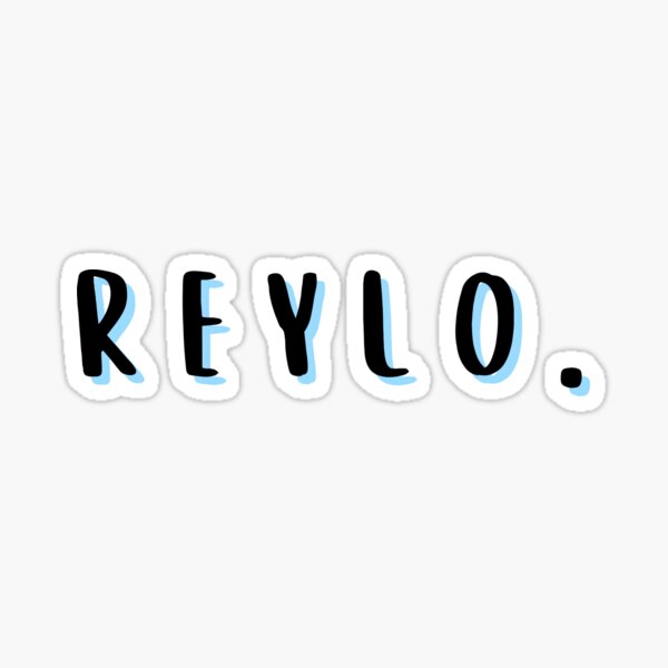 Vista previa del artículo con la obra «Reylo Texto Minimalista Sombra Azul», diseñado y vendido por MintMochaMatcha.