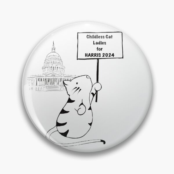 Item preview, Childless Cat Ladies for Kamala Harris 2024 designed and sold by MimiKuo.