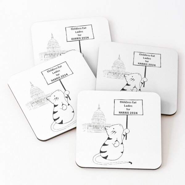 Item preview, Childless Cat Ladies for Kamala Harris 2024 designed and sold by MimiKuo.