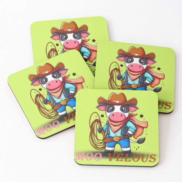 Item preview, Cowboy Cow with Lasso - Yeehaw designed and sold by beyazart.