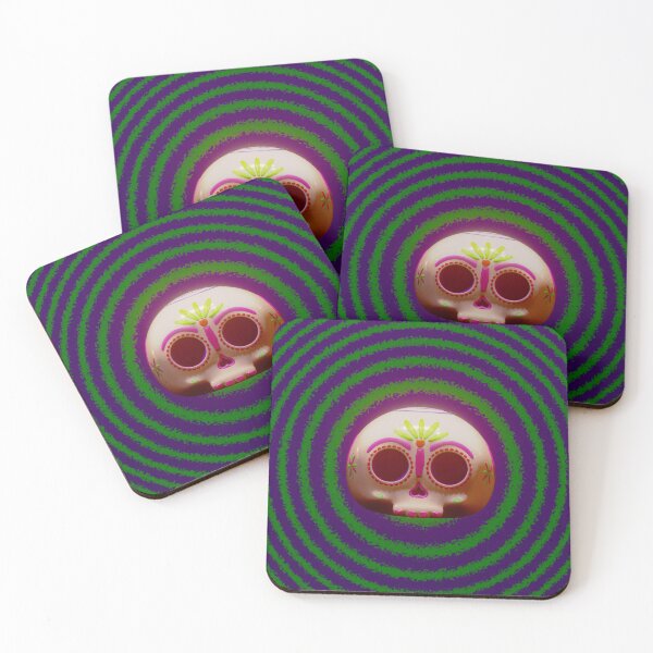 Item preview, Vibrant Sugar Skull | Unique 3D Art Design designed and sold by Omar Lopez-Rincon.