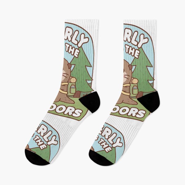 Item preview, Cute Otter Otterly Love The Outdoors Hiking Pun designed and sold by rustydoodle.