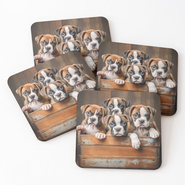 Item preview, A Box of Boxer Puppies designed and sold by Samuelsboro.