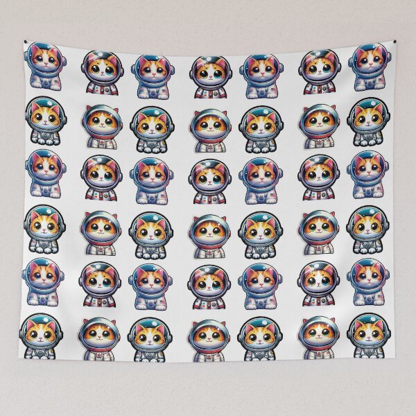 Item preview, Colorful Cosmic Kittens designed and sold by joejiing.