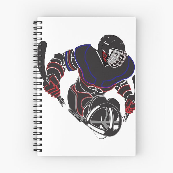 Item preview, Neon Sled Hockey Player designed and sold by SleeveDesignCo.