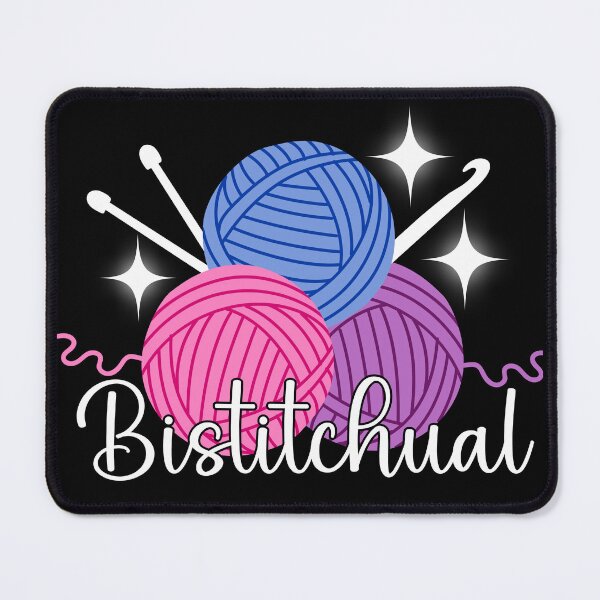 Item preview, Bistitchual - knitting and crocheting yarn lover designed and sold by EvergreenWhimsy.
