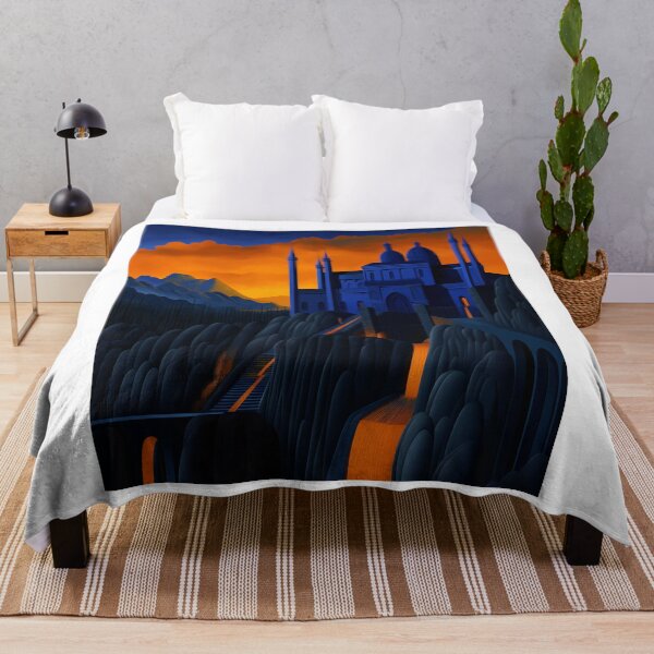 Item preview, Mysterious Blue Castle at Twilight designed and sold by grahamlori.