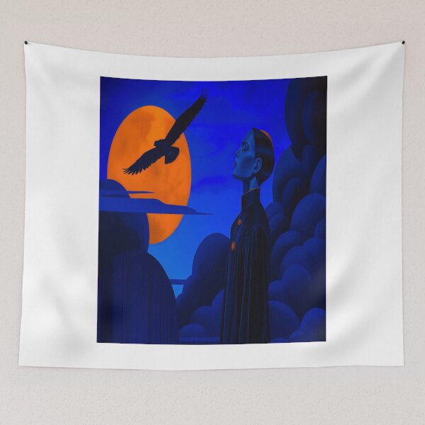 Item preview, Tranquil Night with Soaring Eagle designed and sold by grahamlori.