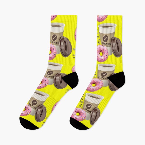 Item preview, COFFEE AND DONUT - #FFFF00 designed and sold by Marlon Oseguera.
