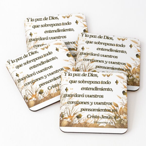 Item preview, Y la paz de Dios que sobrepasa todo entendimineto, guardará vuestros corazones y vuestros pensamientos en Cristo Jesús. designed and sold by ForEverBless.