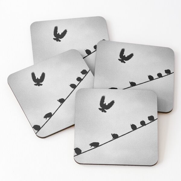 Item preview, Pigeons on a powerline designed and sold by Niikoniika.