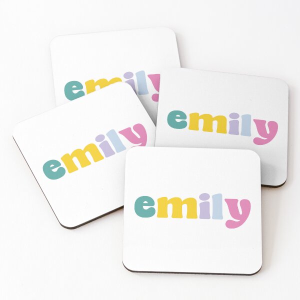 Item preview, Emily - Custom name on colorful block font designed and sold by To the Lua.