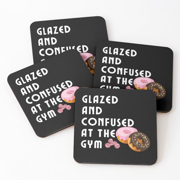 Item preview, Glazed and Confused Donut Funny Doughnut Fitness Sayings designed and sold by Easyas.