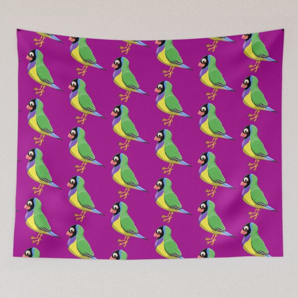 Item preview, Black-headed Gouldian finch designed and sold by wickedcartoons.