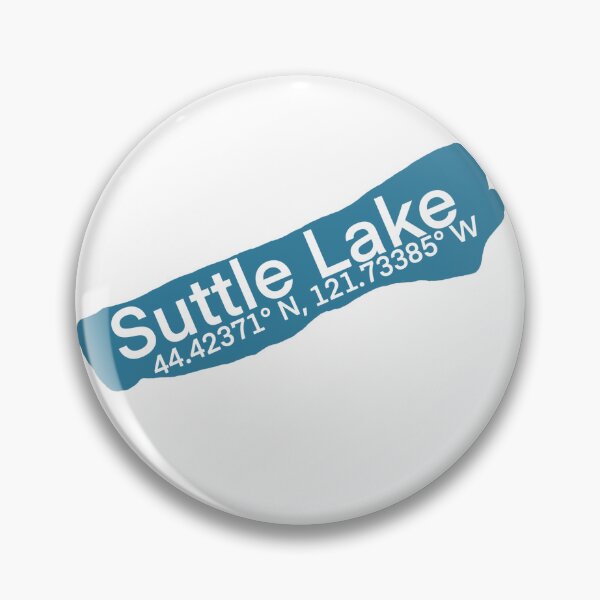 Aperçu de l'œuvre Suttle Lake Sisters Oregon Code GPS Forme du lac créée et vendue par CDWR Adventures.