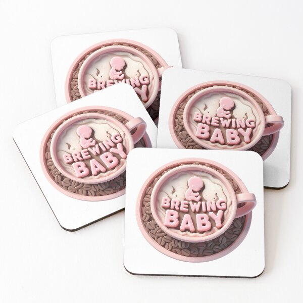 Item preview, Brewing Baby Announcement - Coffee Themed Baby Announcement designed and sold by StyLeHi.