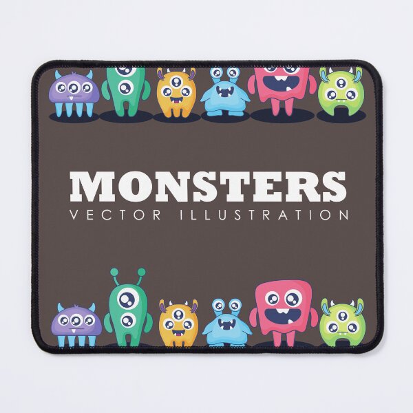 Item preview, Monster Pattern designed and sold by Playful Strokes pom@pom.
