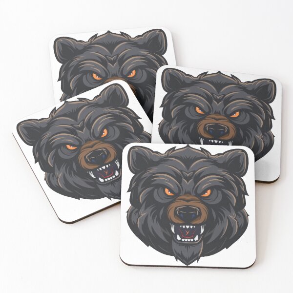 Item preview, Angry Cartoon Bear designed and sold by OldSchool90s.