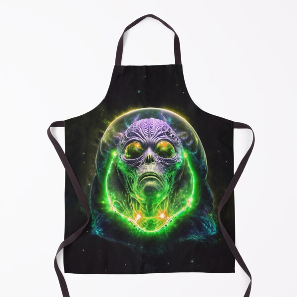 Artikelvorschau, Galaktisches DMT Alien - Lila & Grün entworfen und verkauft von FreemanDan Art.